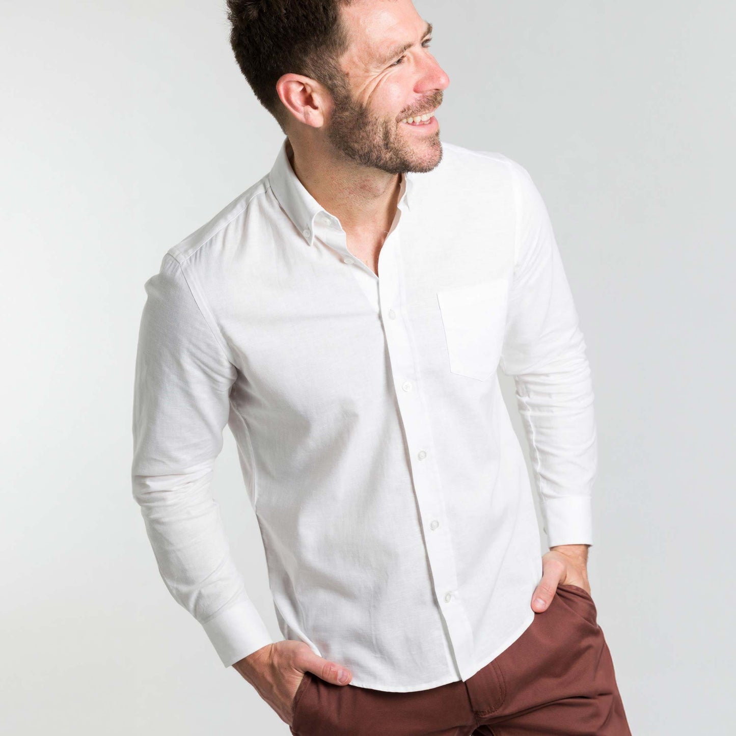 White Linen Shirt
