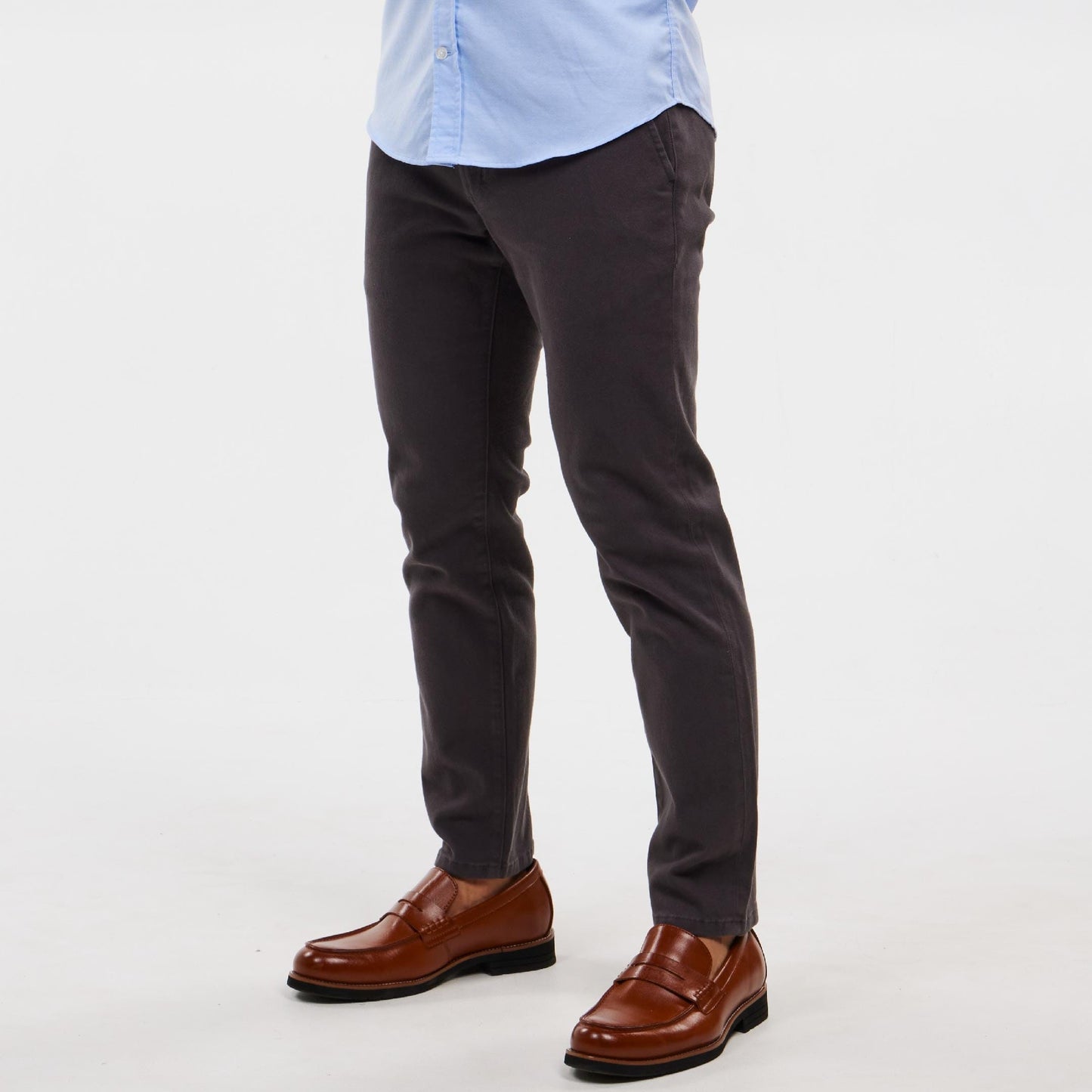 Charcoal Washed Stretch Chino