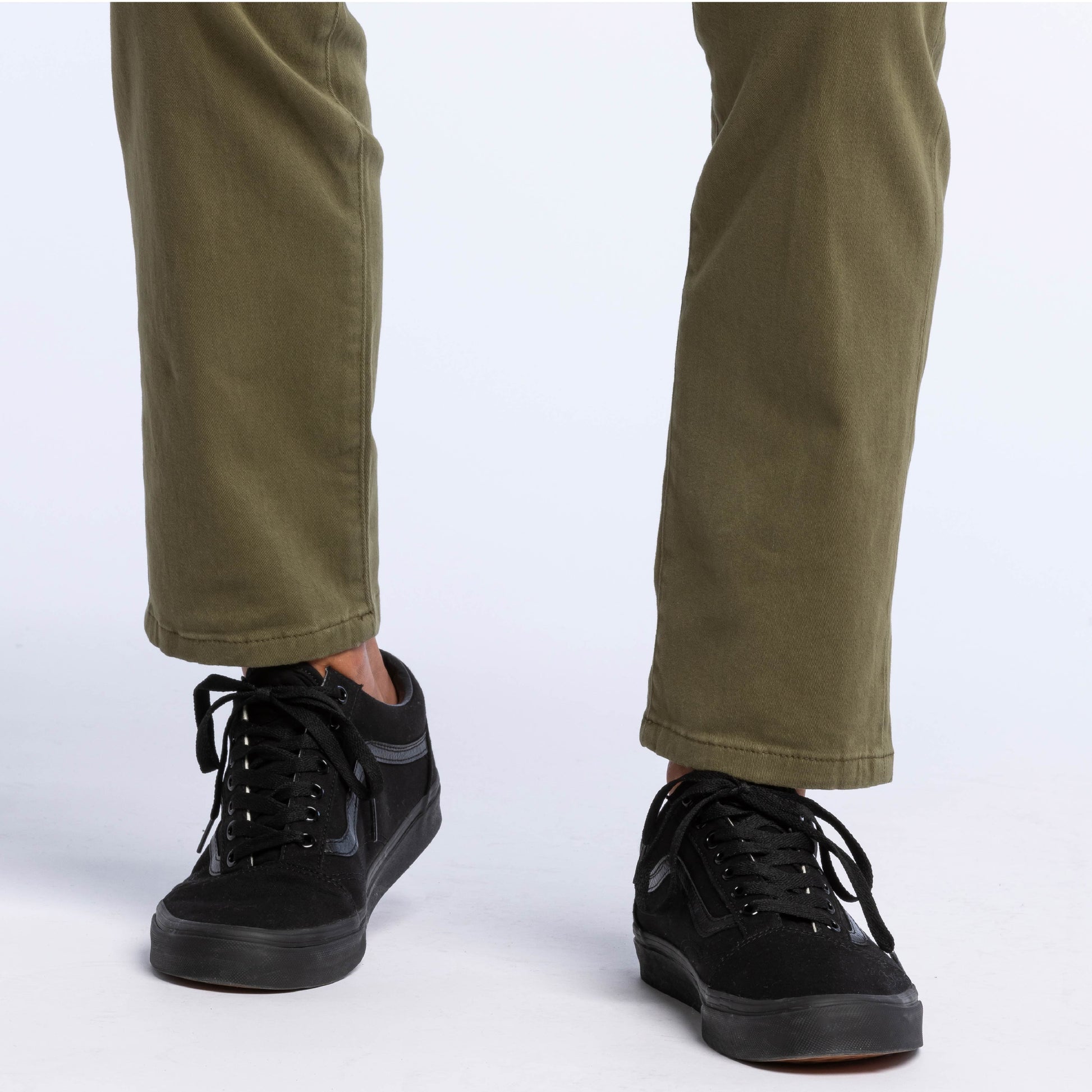 Dark Olive Washed Stretch Chino