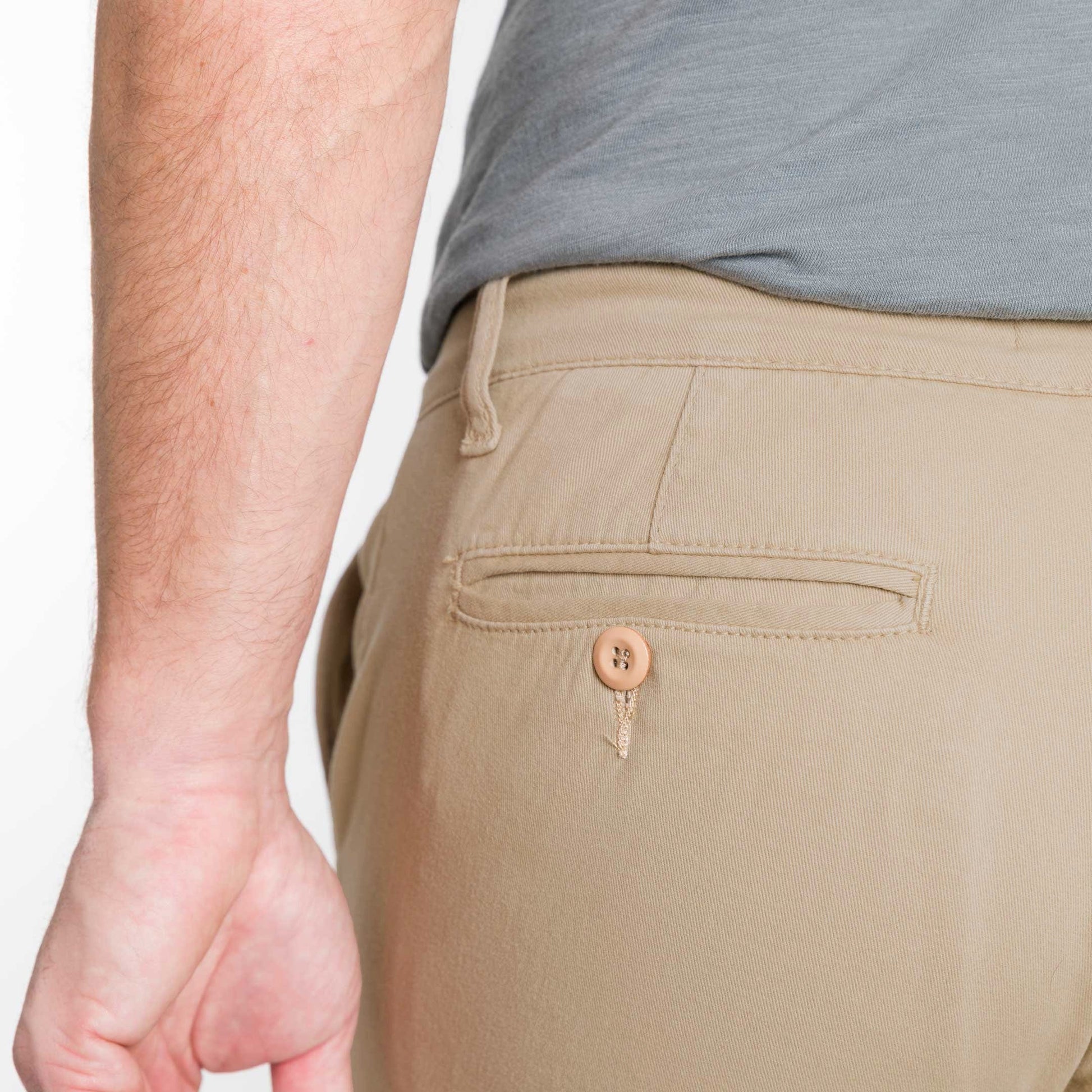 Khaki Lightweight Stretch Chino