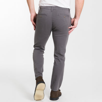 Smoke Grey Lightweight Stretch Chino