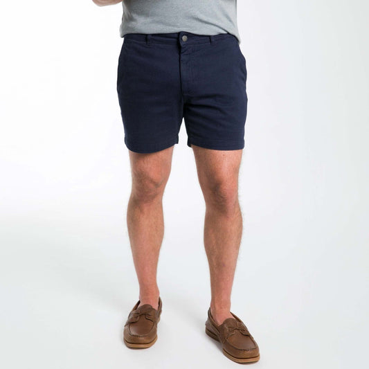 5" Navy Lightweight Stretch Chino Short