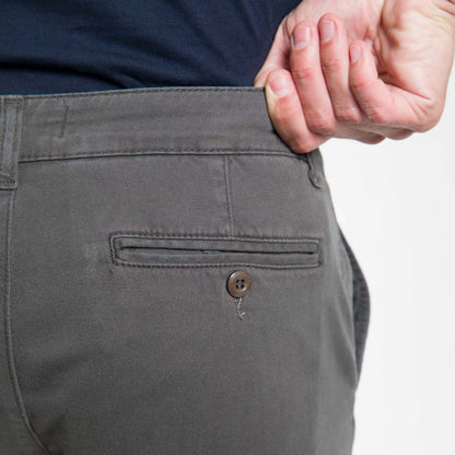 Charcoal Lightweight Stretch Chino Short