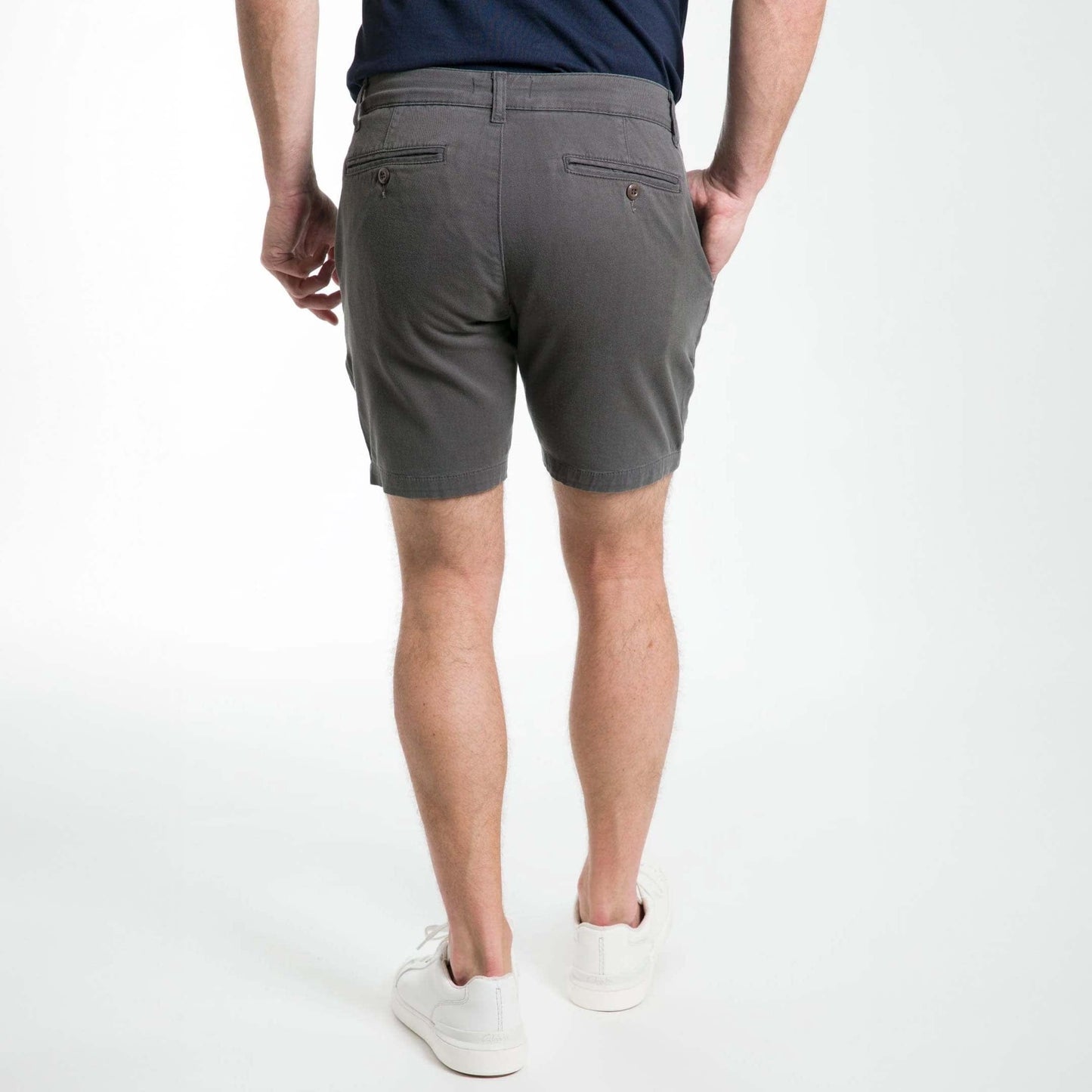 Charcoal Lightweight Stretch Chino Short