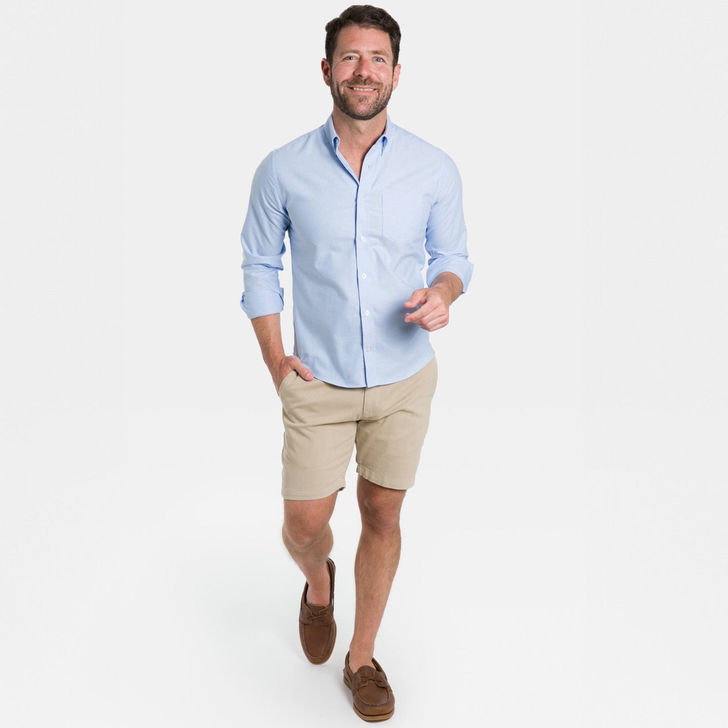 Classic Khaki Stretch Washed Chino Short