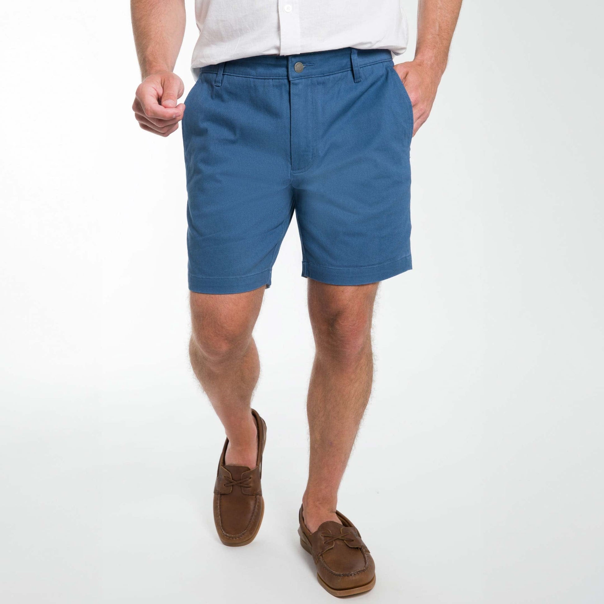 Dark Blue Lightweight Stretch Chino Short