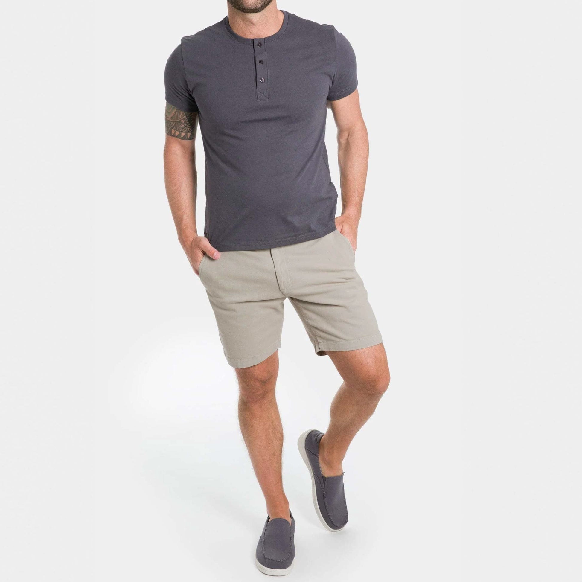 Stone Stretch Washed Chino Short