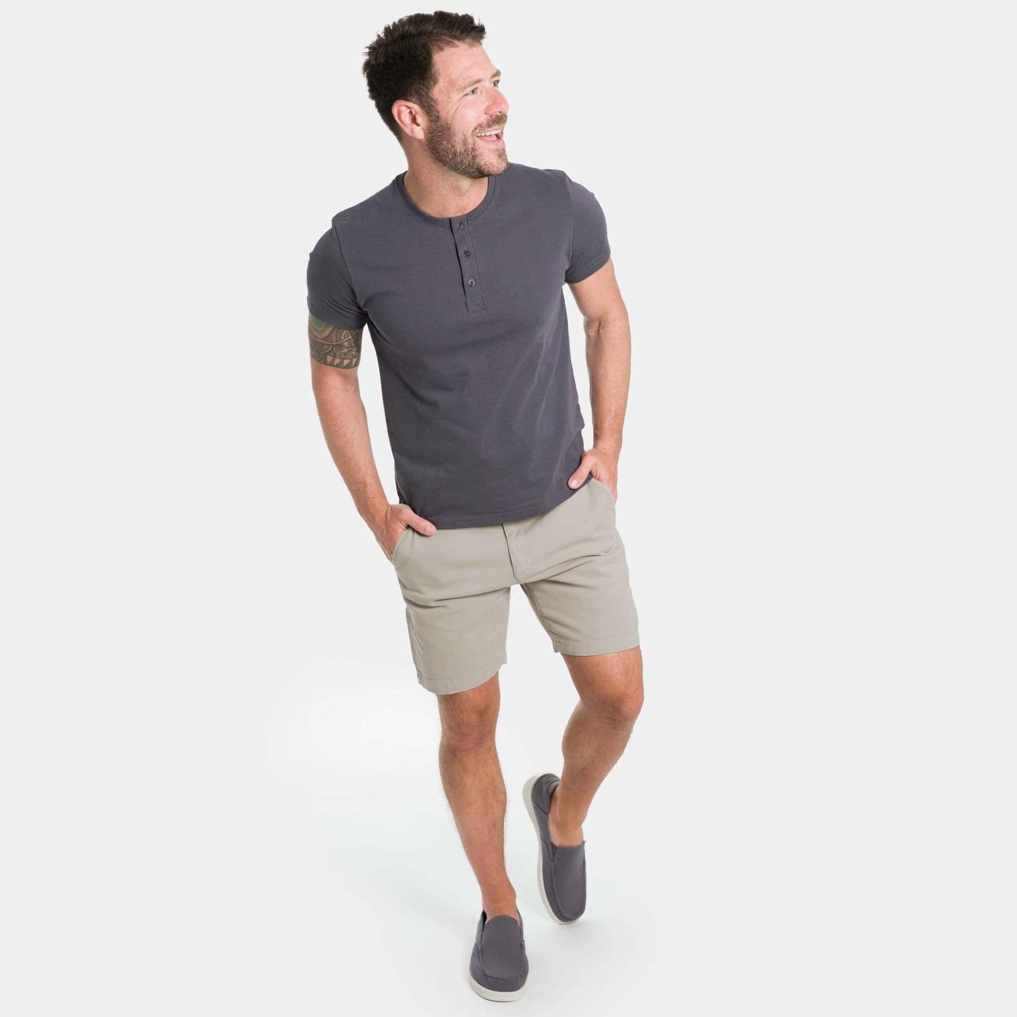 Stone Stretch Washed Chino Short