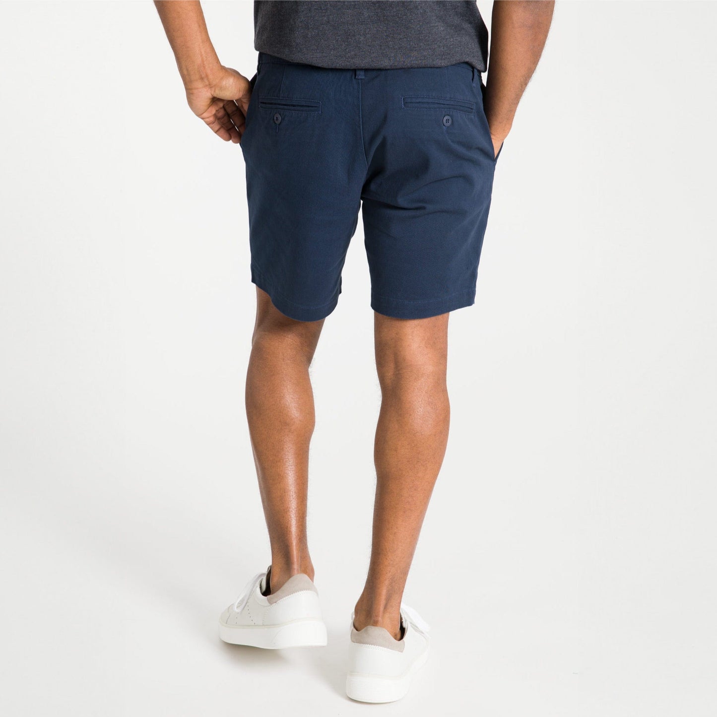 True Navy Lightweight Stretch Chino Short