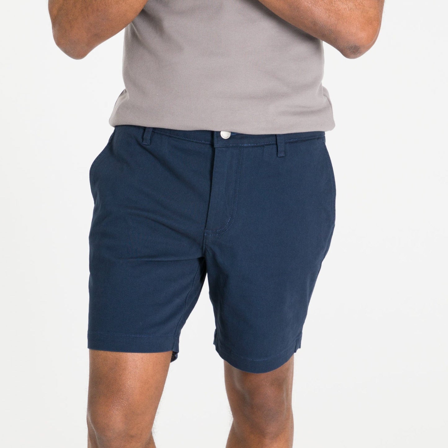 True Navy Lightweight Stretch Chino Short