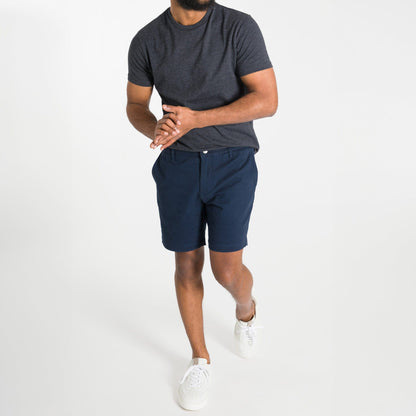 True Navy Lightweight Stretch Chino Short