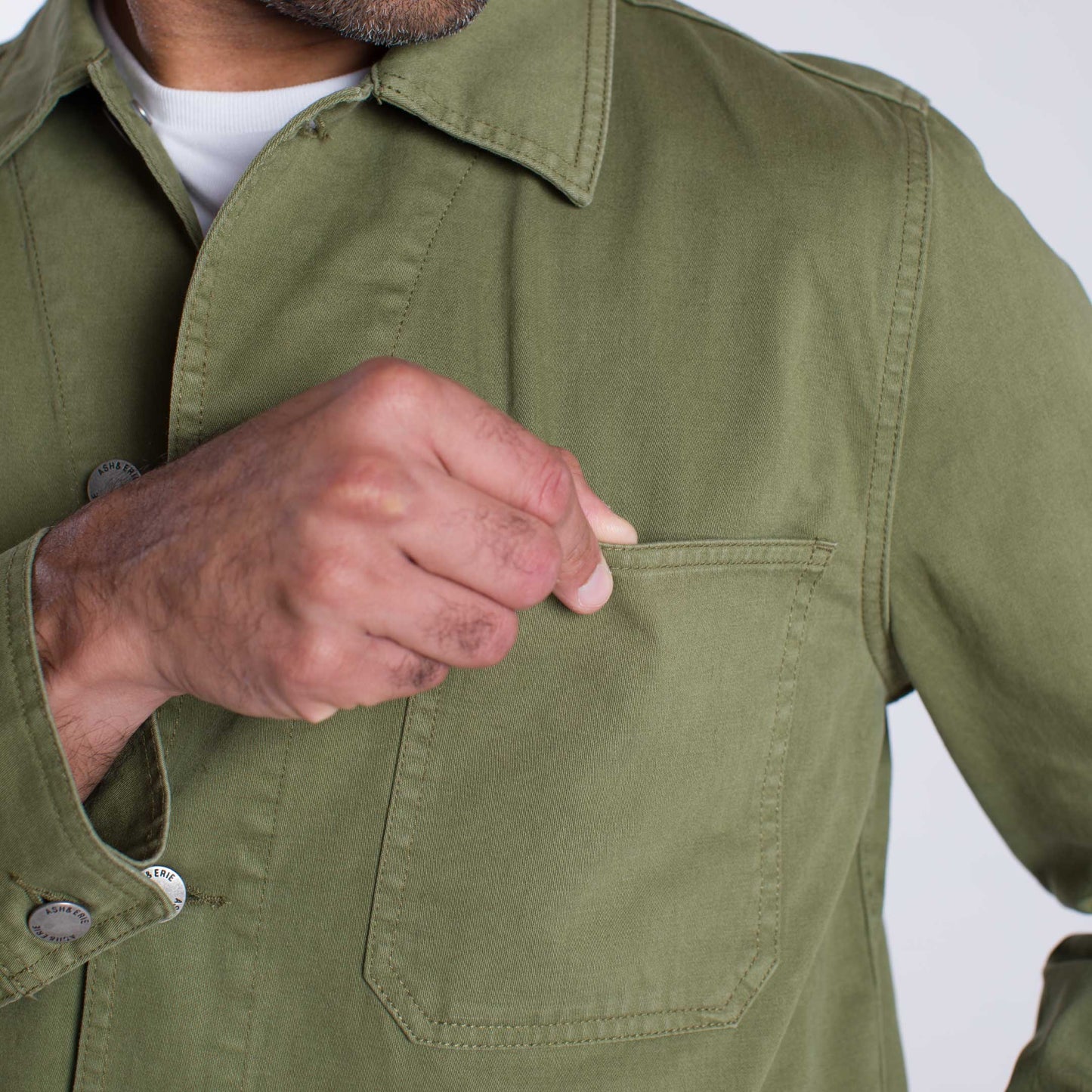 Olive Chore Jacket