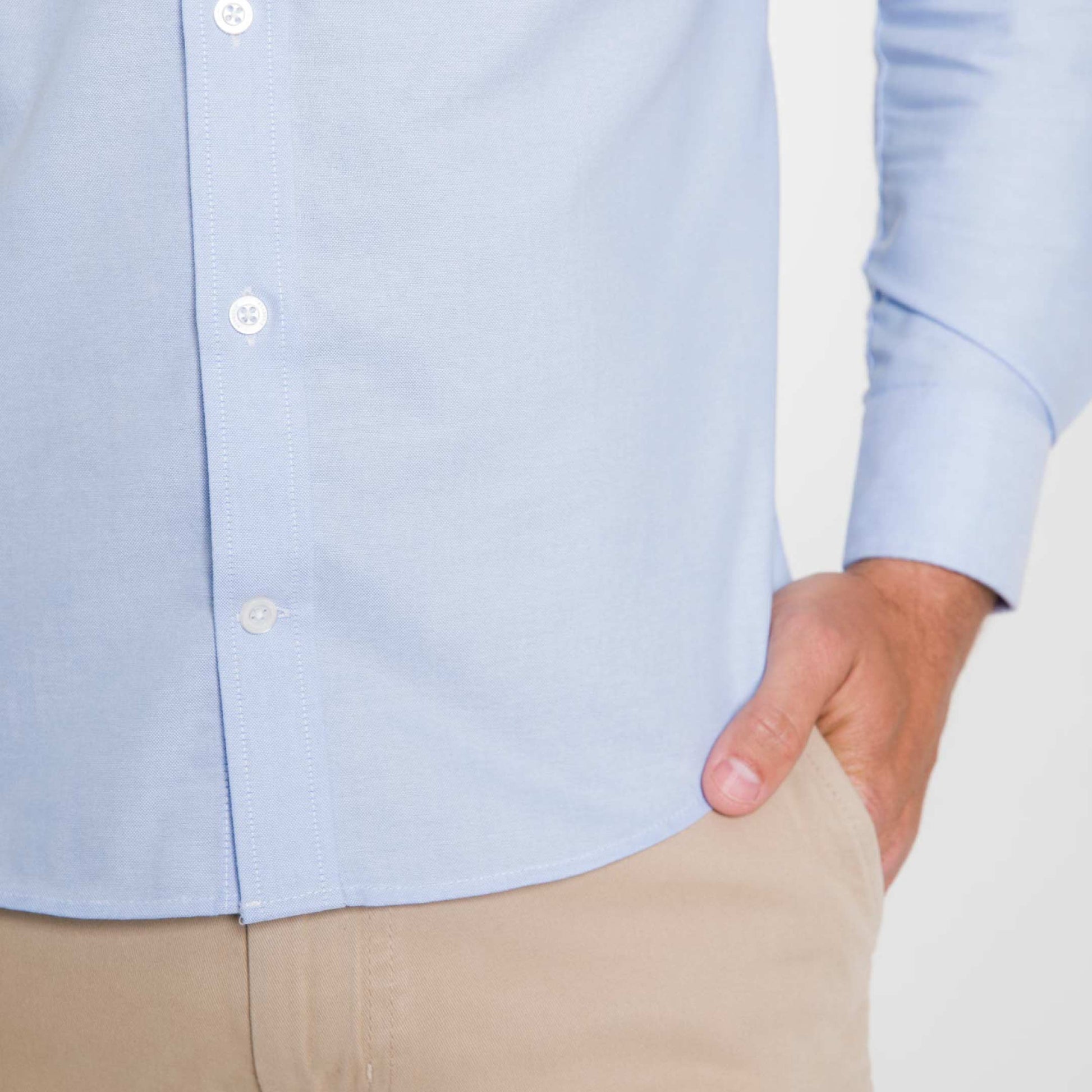 Blue Oxford Wrinkle Free Shirt