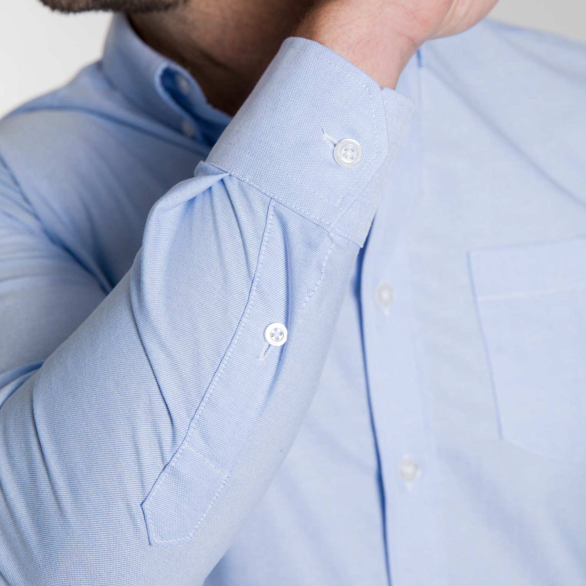 Blue Oxford Wrinkle Free Shirt