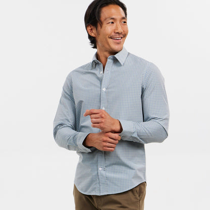 Coastal Plaid Wrinkle Free Shirt