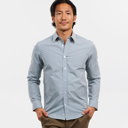 Coastal Plaid Wrinkle Free Shirt