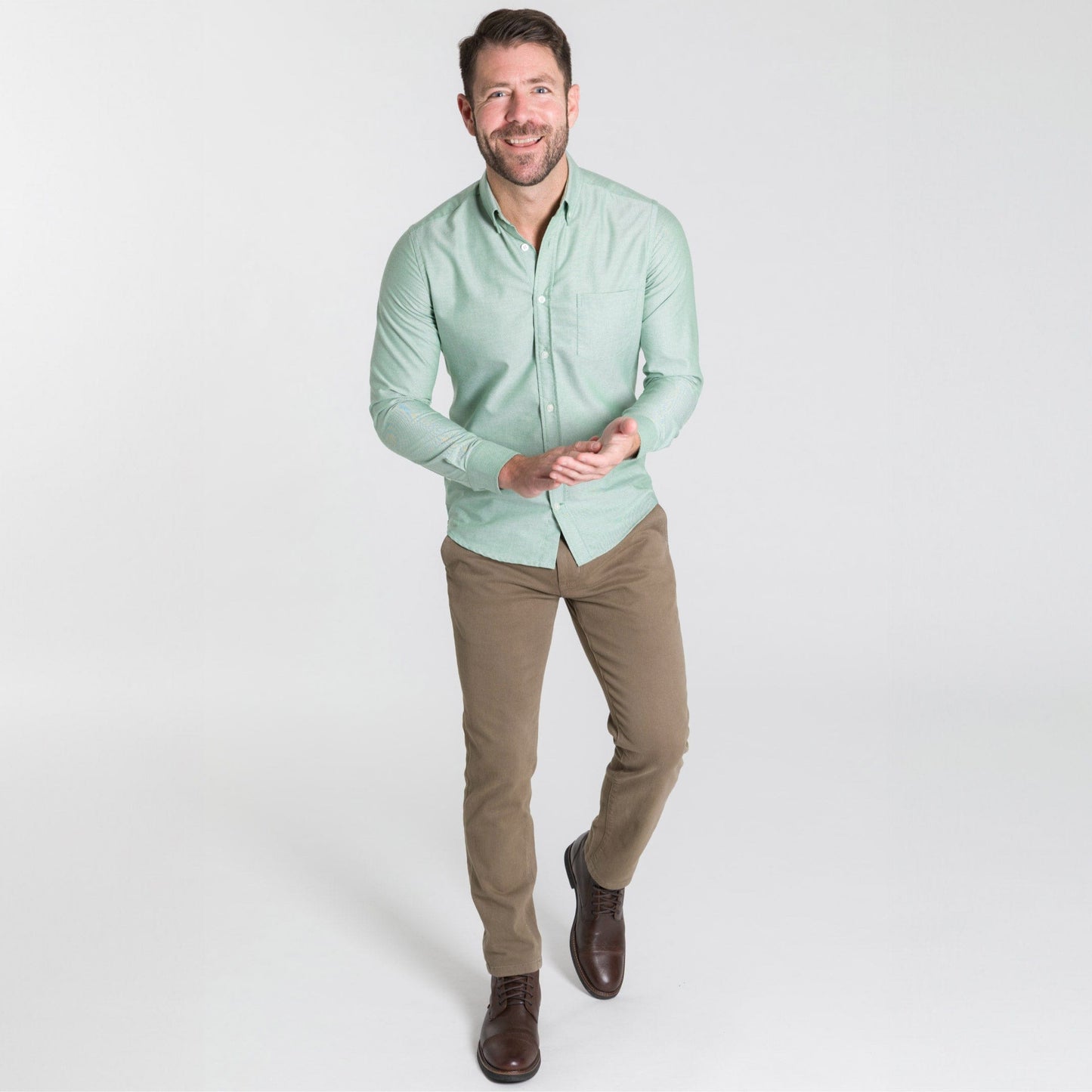 Faded Fern Oxford Wrinkle Free Shirt