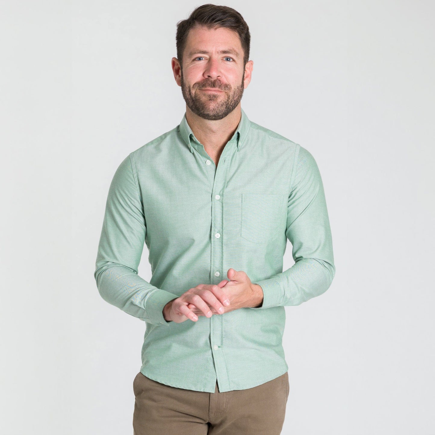 Faded Fern Oxford Wrinkle Free Shirt