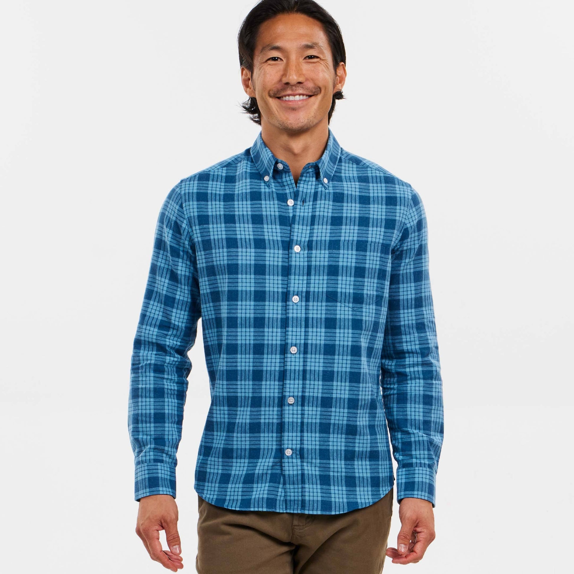 Horizon Plaid Linen Shirt