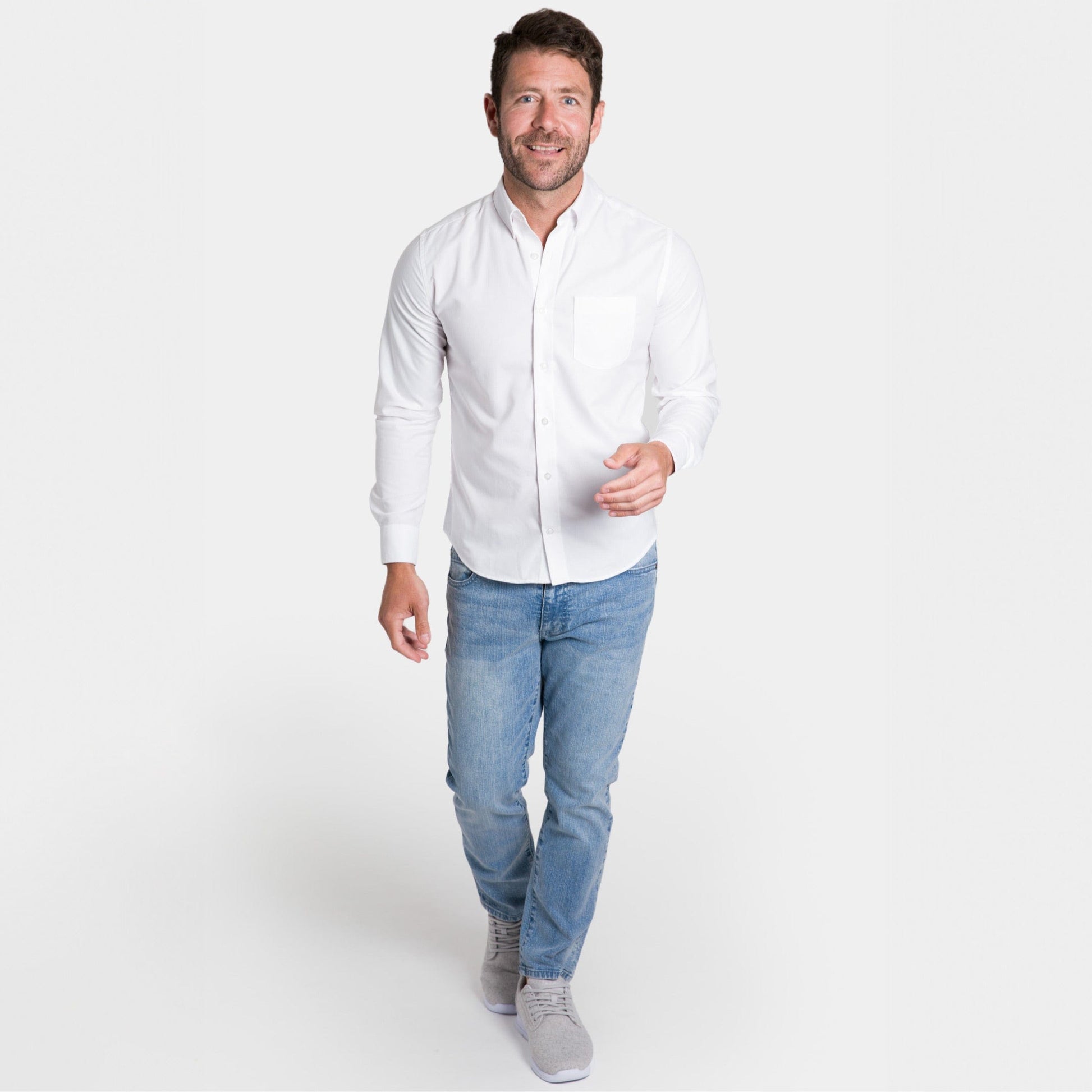 White Oxford Wrinkle Free Shirt