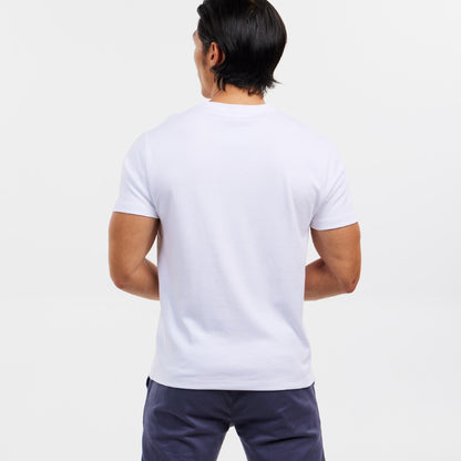 White Luxury Soft Touch Crew Neck Tee