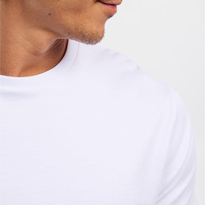 White Luxury Soft Touch Crew Neck Tee