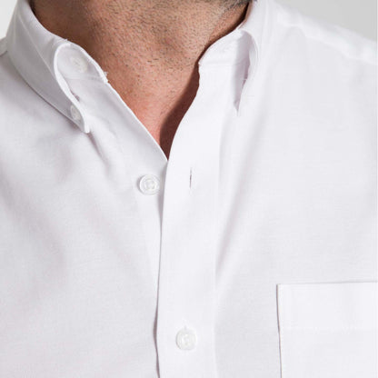 White Oxford Wrinkle Free Short Sleeve Shirt