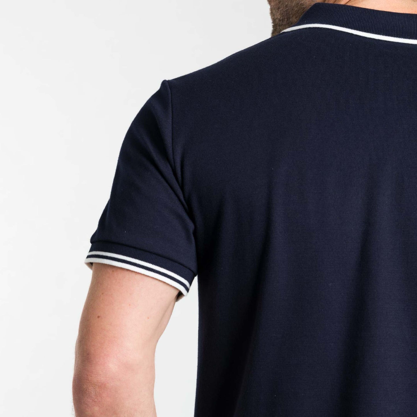 Navy Micro Pique Polo