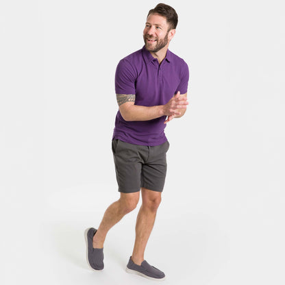 Purple Pique Daily Polo