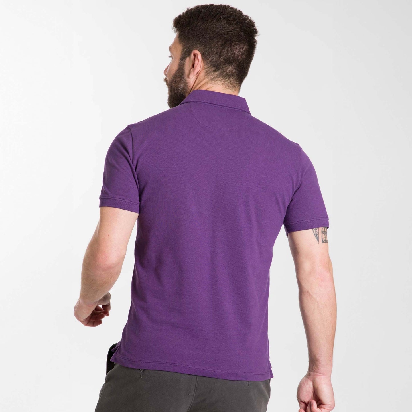 Purple Pique Daily Polo