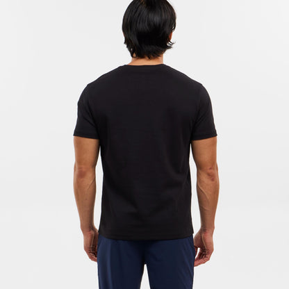 Black Luxury Soft Touch Crew Neck Tee