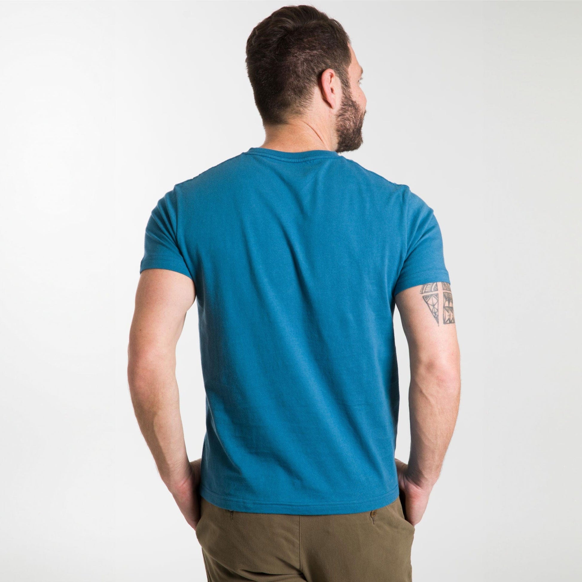 Blue V-Neck Tee