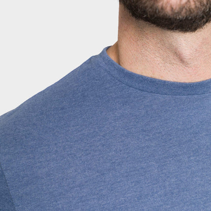 Heather Blue Crew Neck Tee