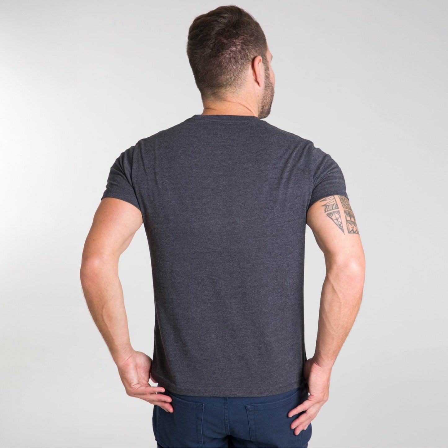 Heather Charcoal Crew Neck Tee