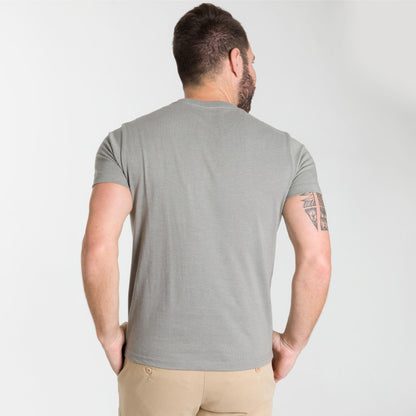 Heather Light Grey Crew Neck Tee