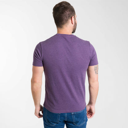 Heather Purple Crew Neck Tee