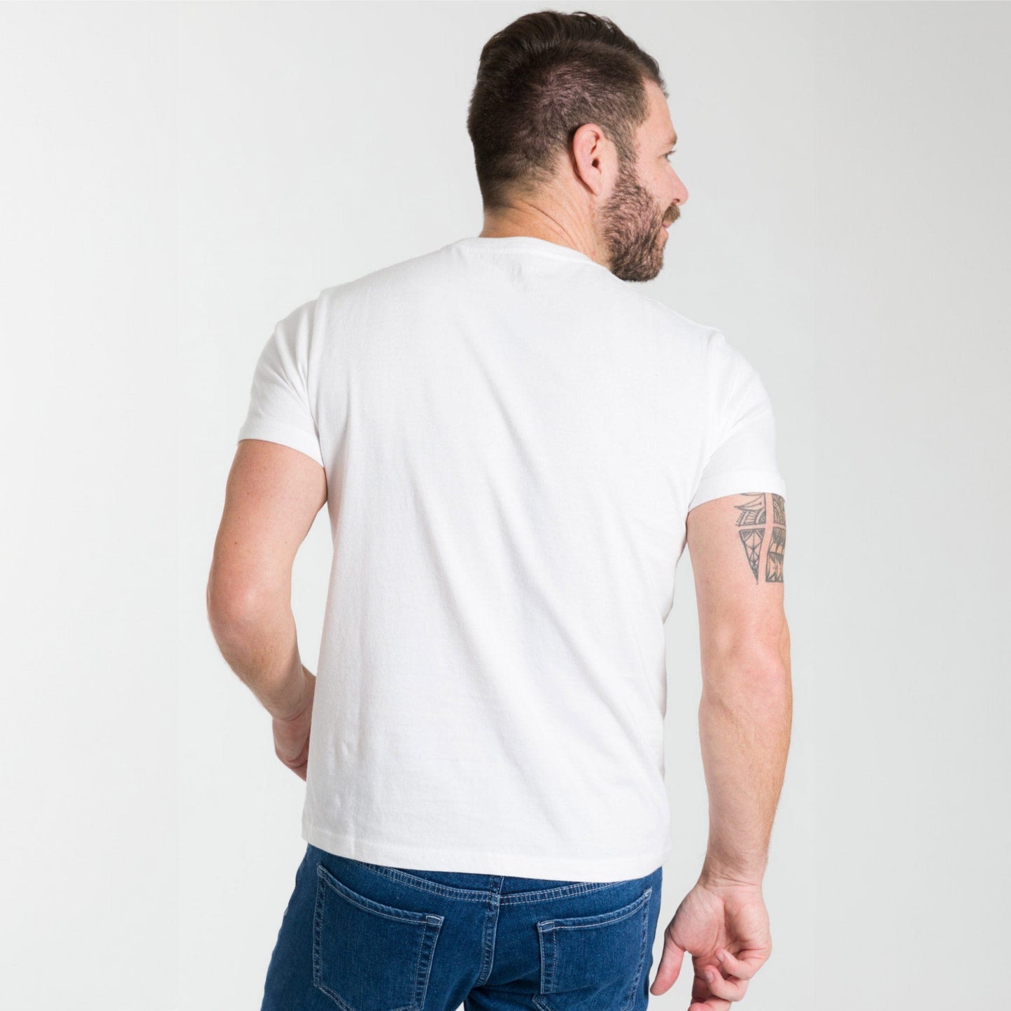 White Crew Neck Tee