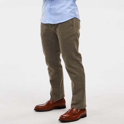 Straight Fit Birch Washed Stretch Chino