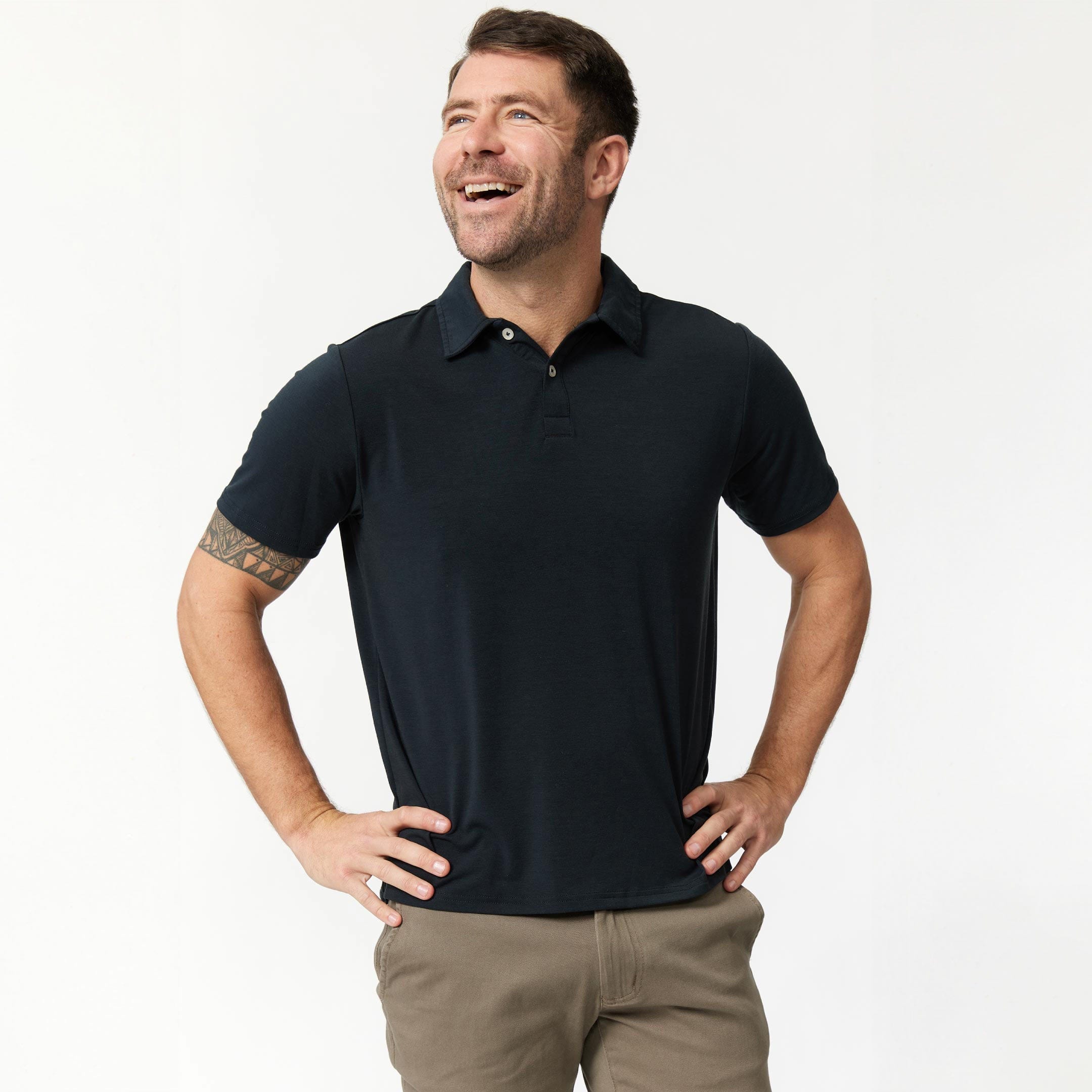 Charcoal Tech Polo