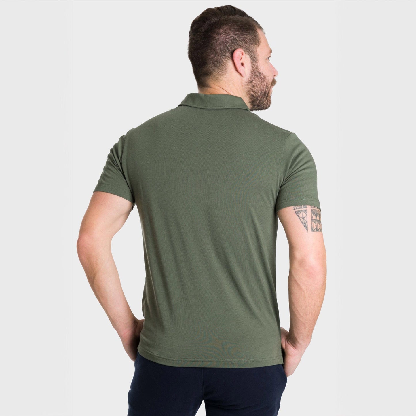 Dark Green Tech Polo