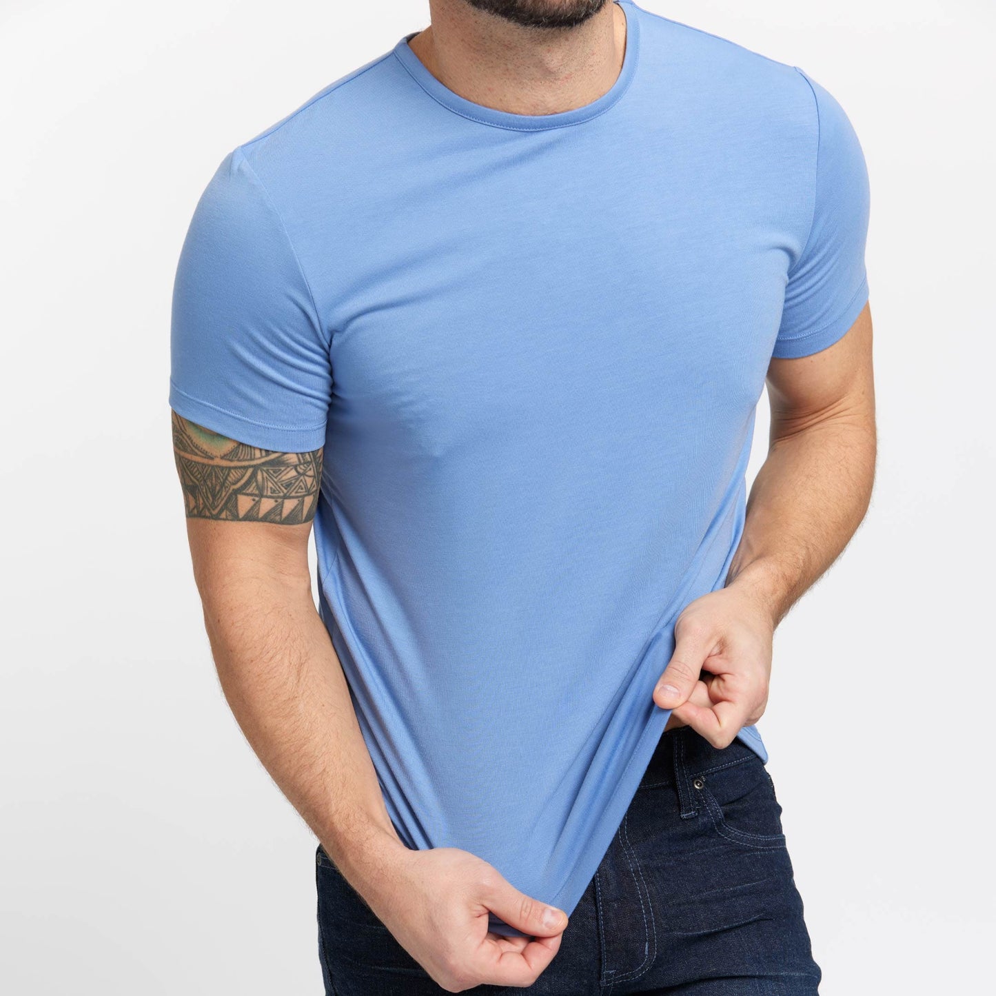 Blue Hybrid Tee