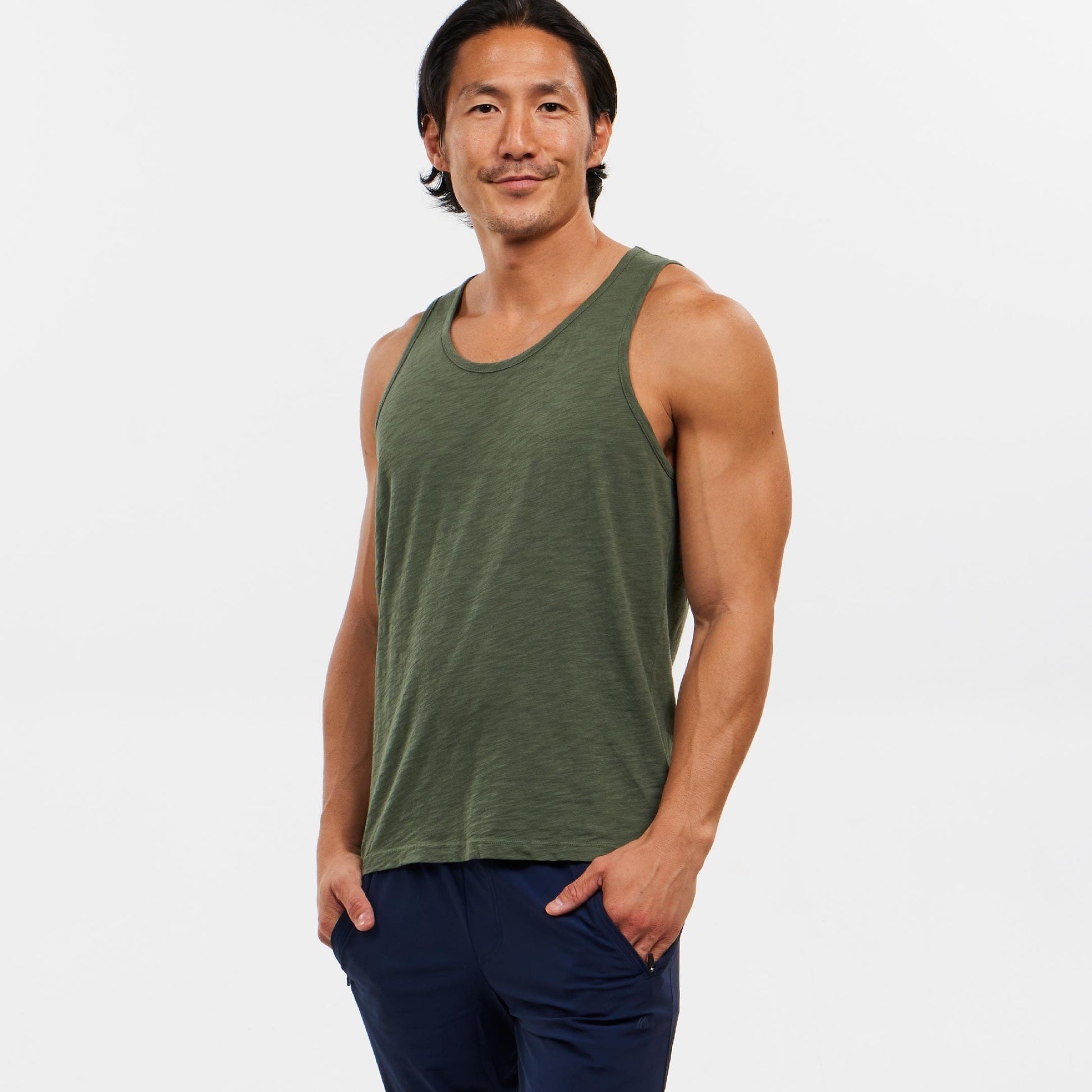 Washed Green Lightweight Tank